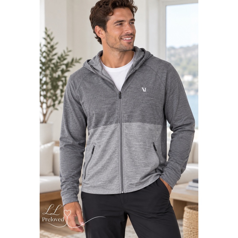 Vuori Sunday Element Jacket Trainer Mens L Grey performance Gorpcore Active